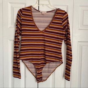 striped bodysuit